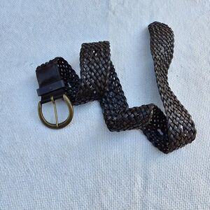 Gap woven leather belt 90s y2k